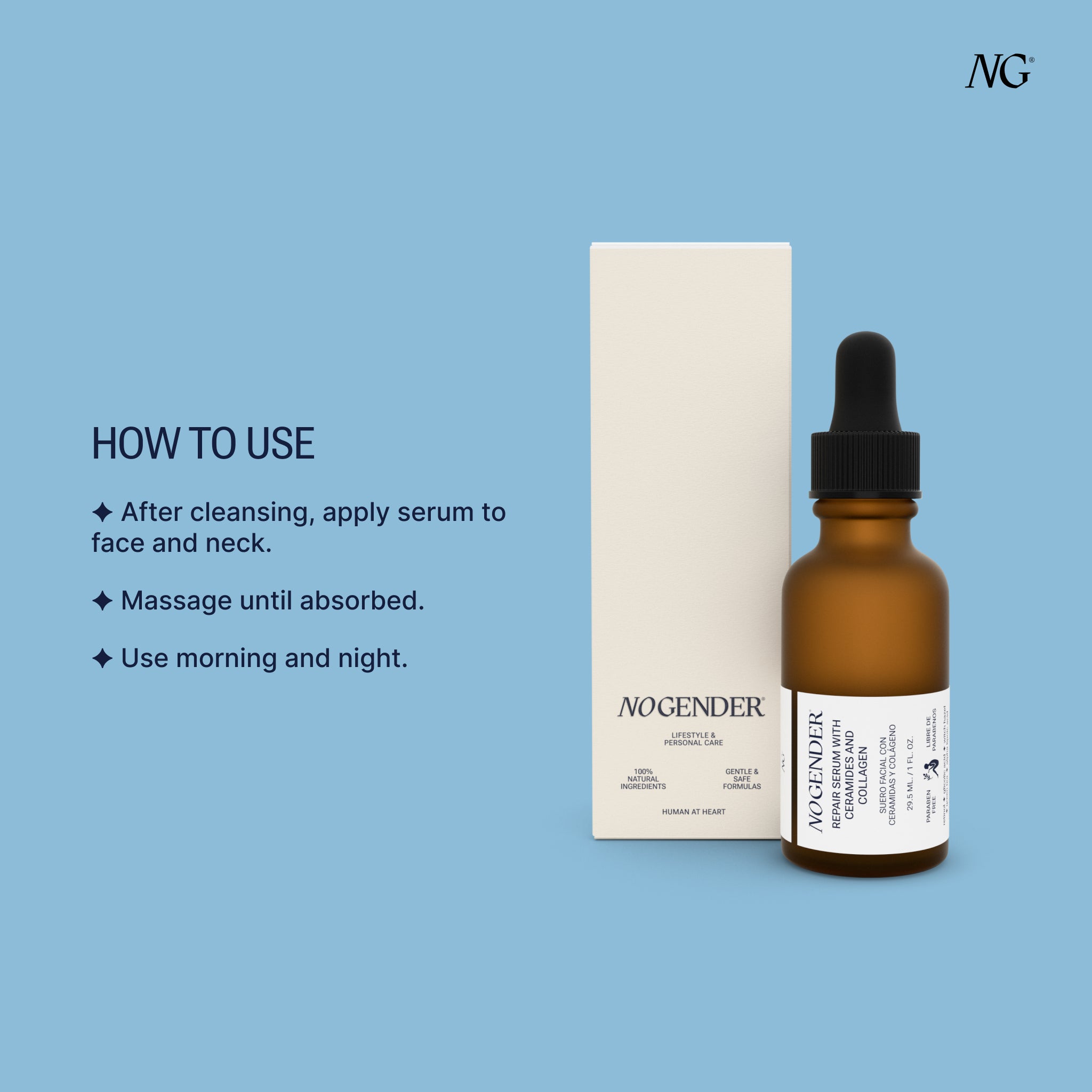 REPAIR SERUM WITH CERAMIDES & COLLAGEN